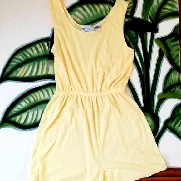 Palm Harbour Other - Palm Harbour Terry Cloth  Lemon Yellow Jumper